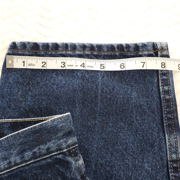 Wrangler Regular Fit Straight Leg Mens 38x30 Denim Bluejeans Dark Wash 100% Cott - Picture 6 of 11